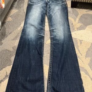 Big Star Dark Blue Flare Jeans size 31 xxl